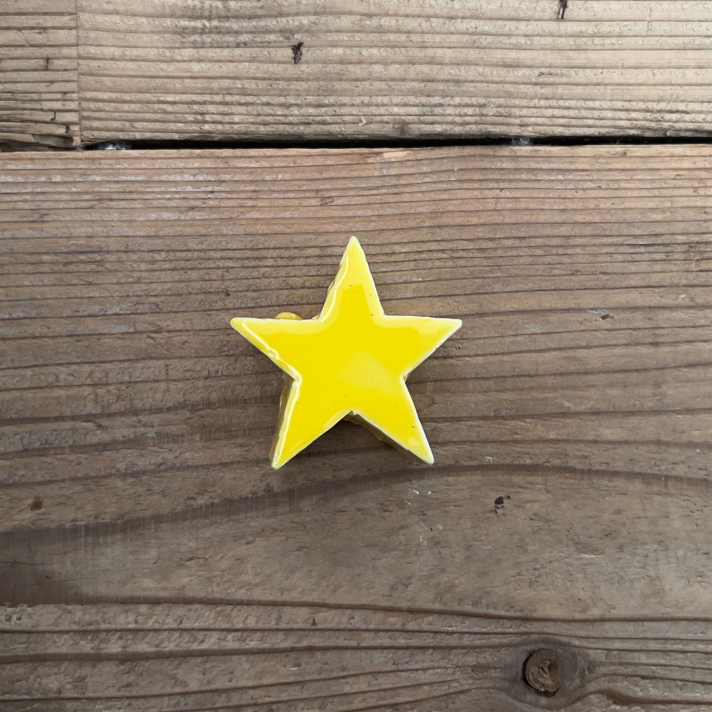 【MV% ceramics design】SMALL YELLOW STAR