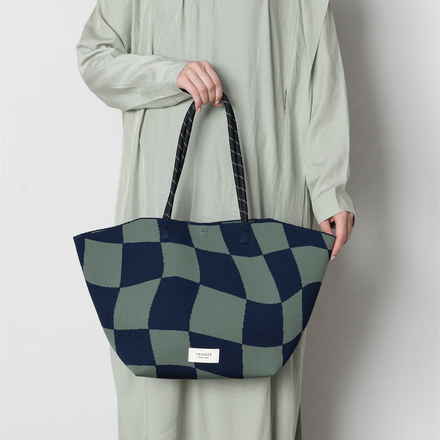 【TRICOTE】FLOW BLOCK CHECK BAG