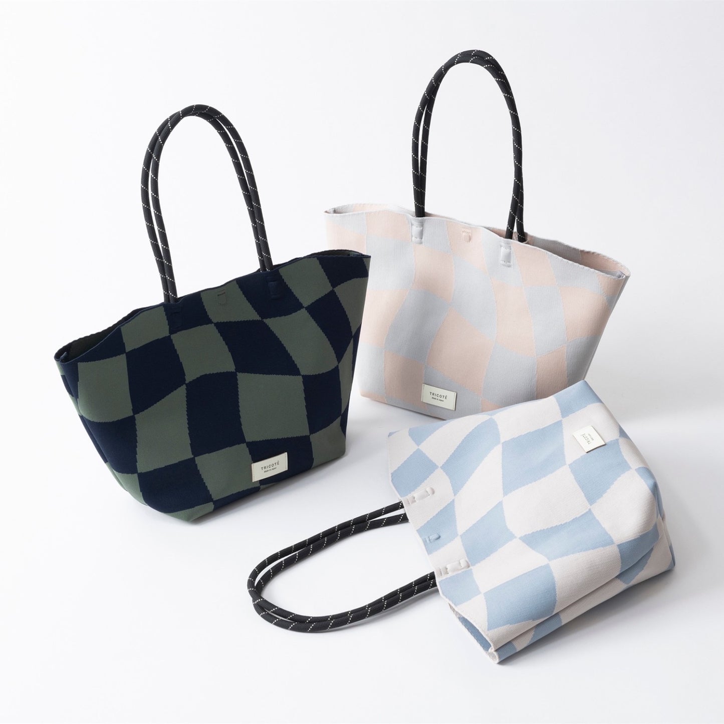 【TRICOTE】FLOW BLOCK CHECK BAG