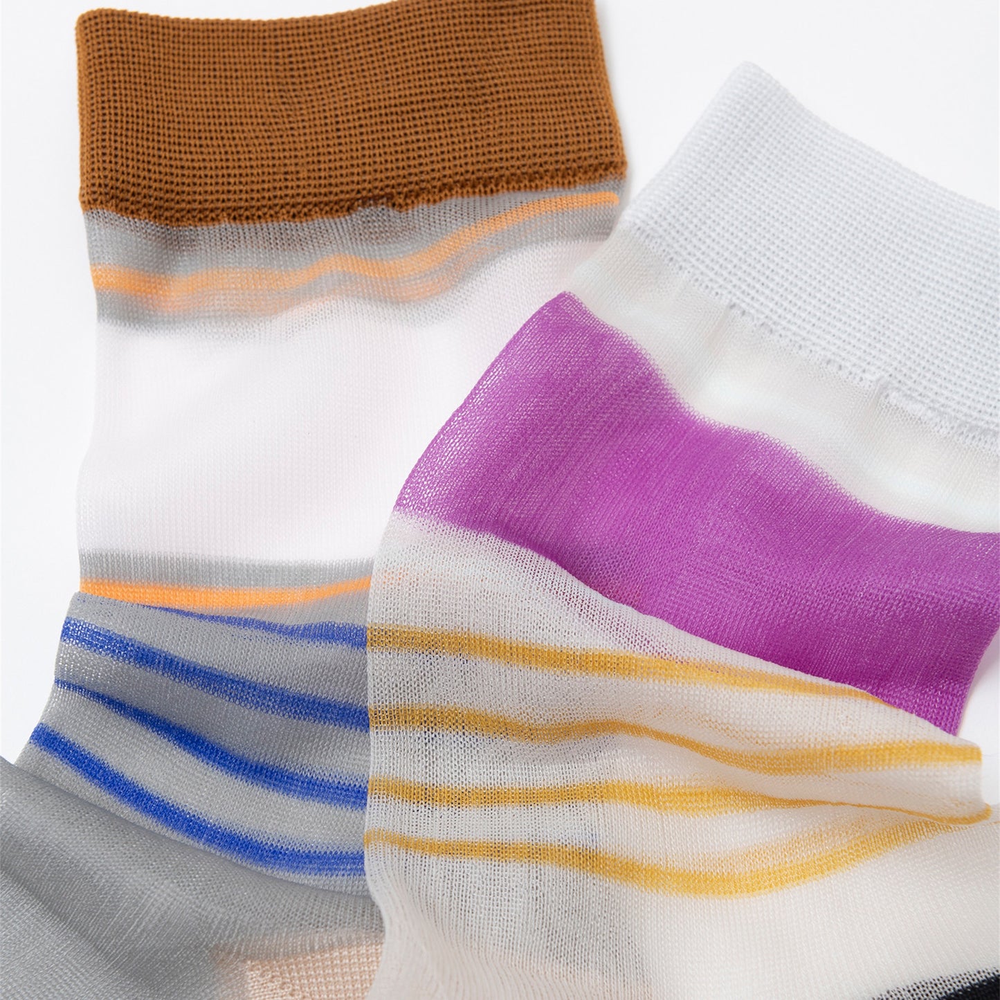 【TRICOTE】SHEER BOREDER SOCKS
