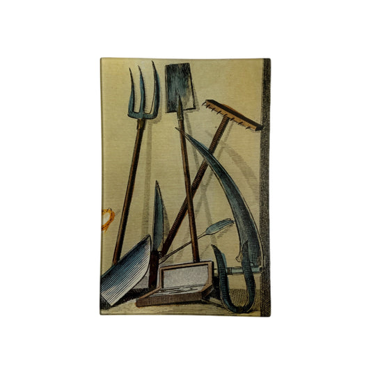 【JOHN DERIAN】デコパージュプレート Farm tools
