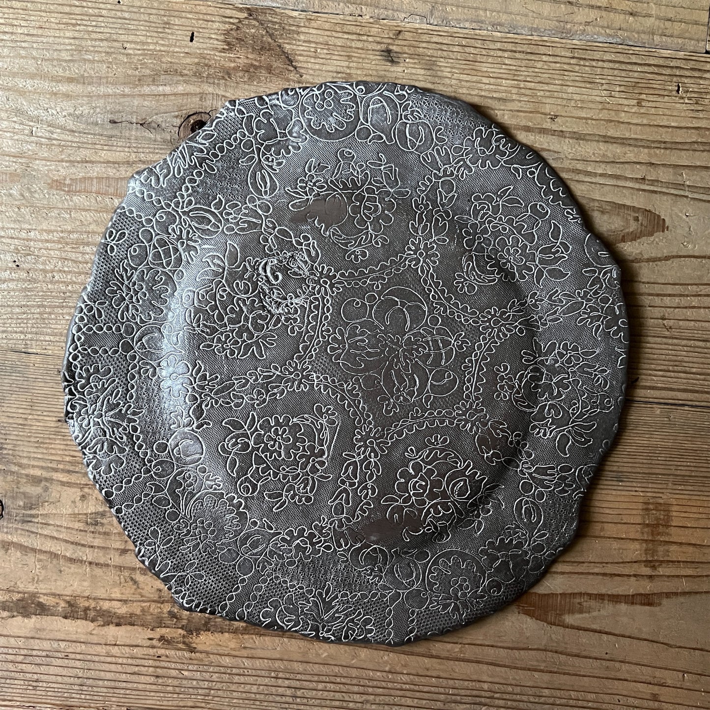 【Valerie Casado】大皿 黒 m-35