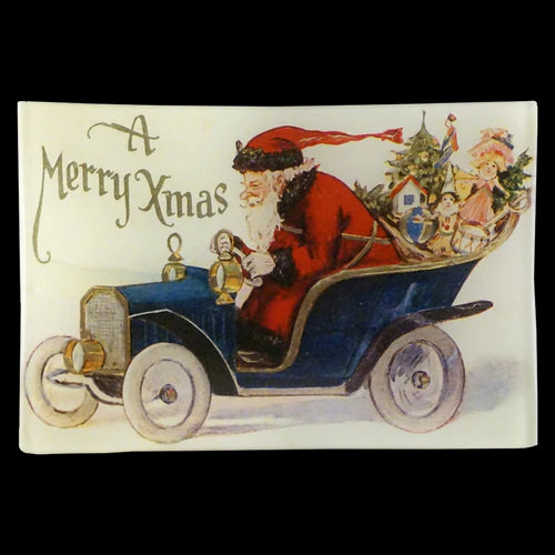 JOHN DERIAN】デコパージュプレートSpeeding Santa | フィールシーン