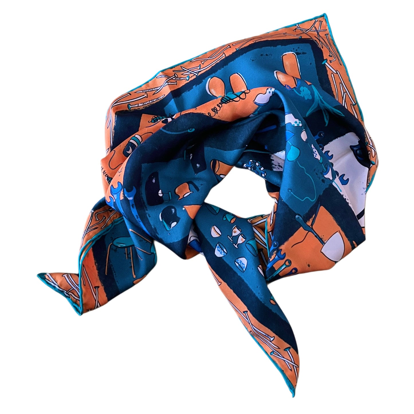 【Tse & Tse associees】スカーフ FOULARD TSE & TSE blue