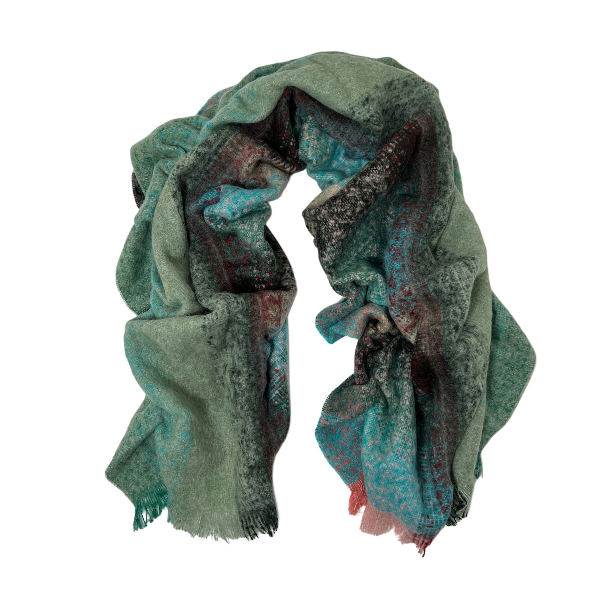 【Sayoko.M】cape shirring L01 green