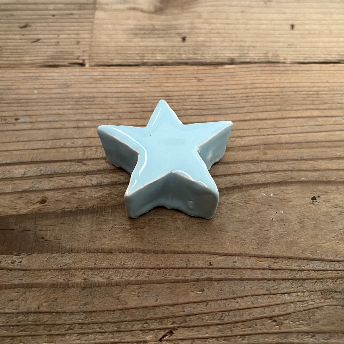 【MV% ceramics design】SMALL LIGHT BLUE STAR