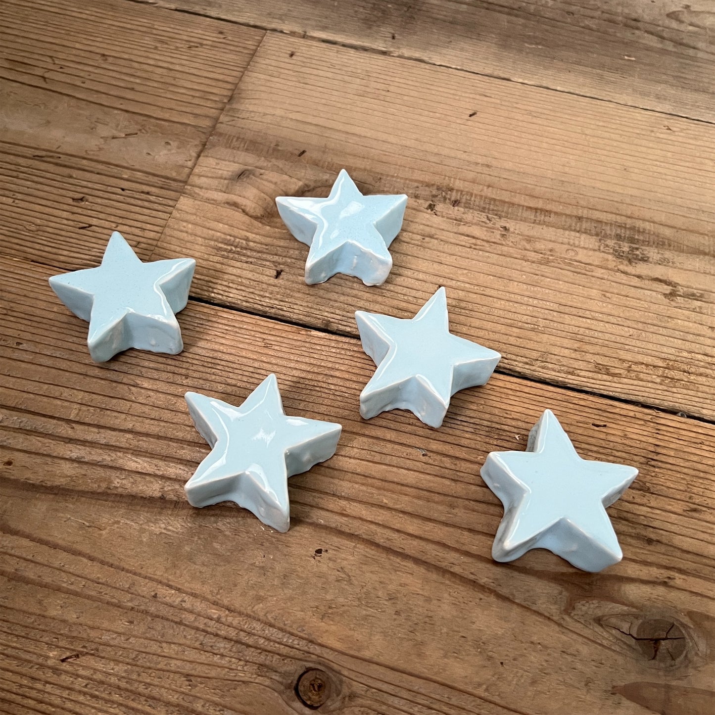 【MV% ceramics design】SMALL LIGHT BLUE STAR