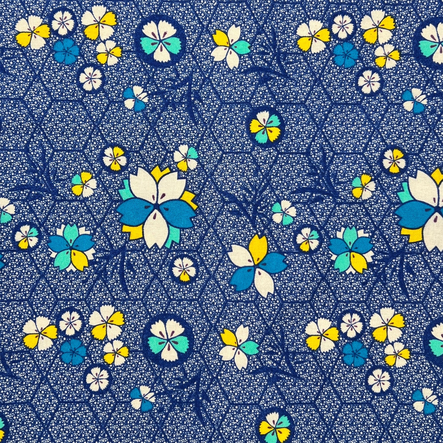 【Les Touristes】コットンマルチクロス KOBE BLUE マルト・デムラン セレクト