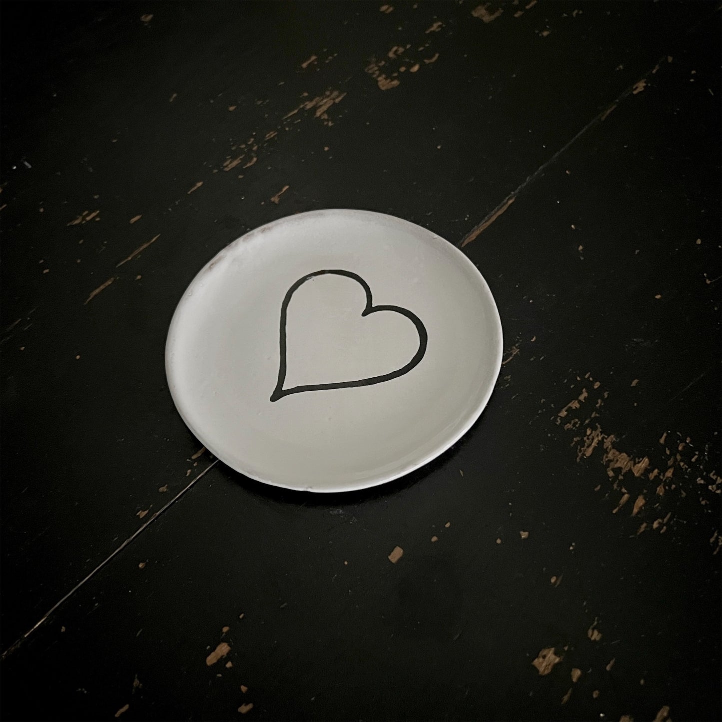 【Astier de Villatte】Line Heart Soucer