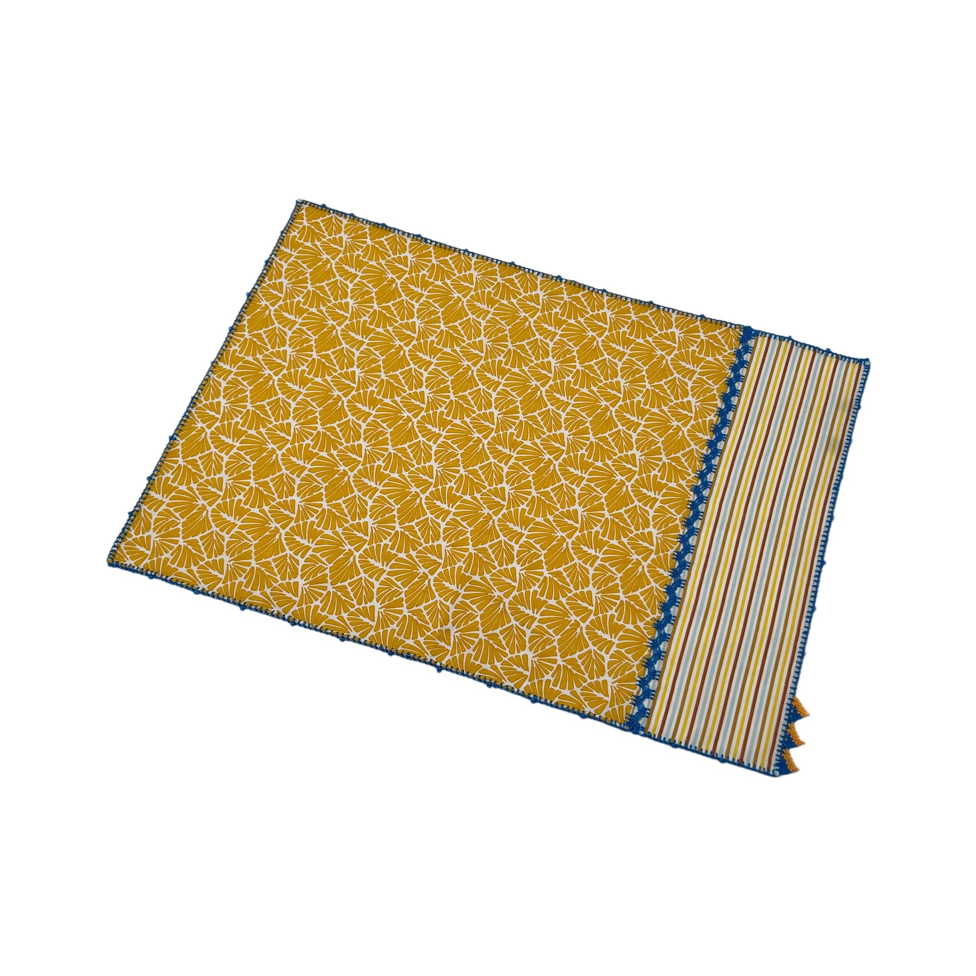 【Leo Atlante】刺繍パッチワークランチョンマット gold