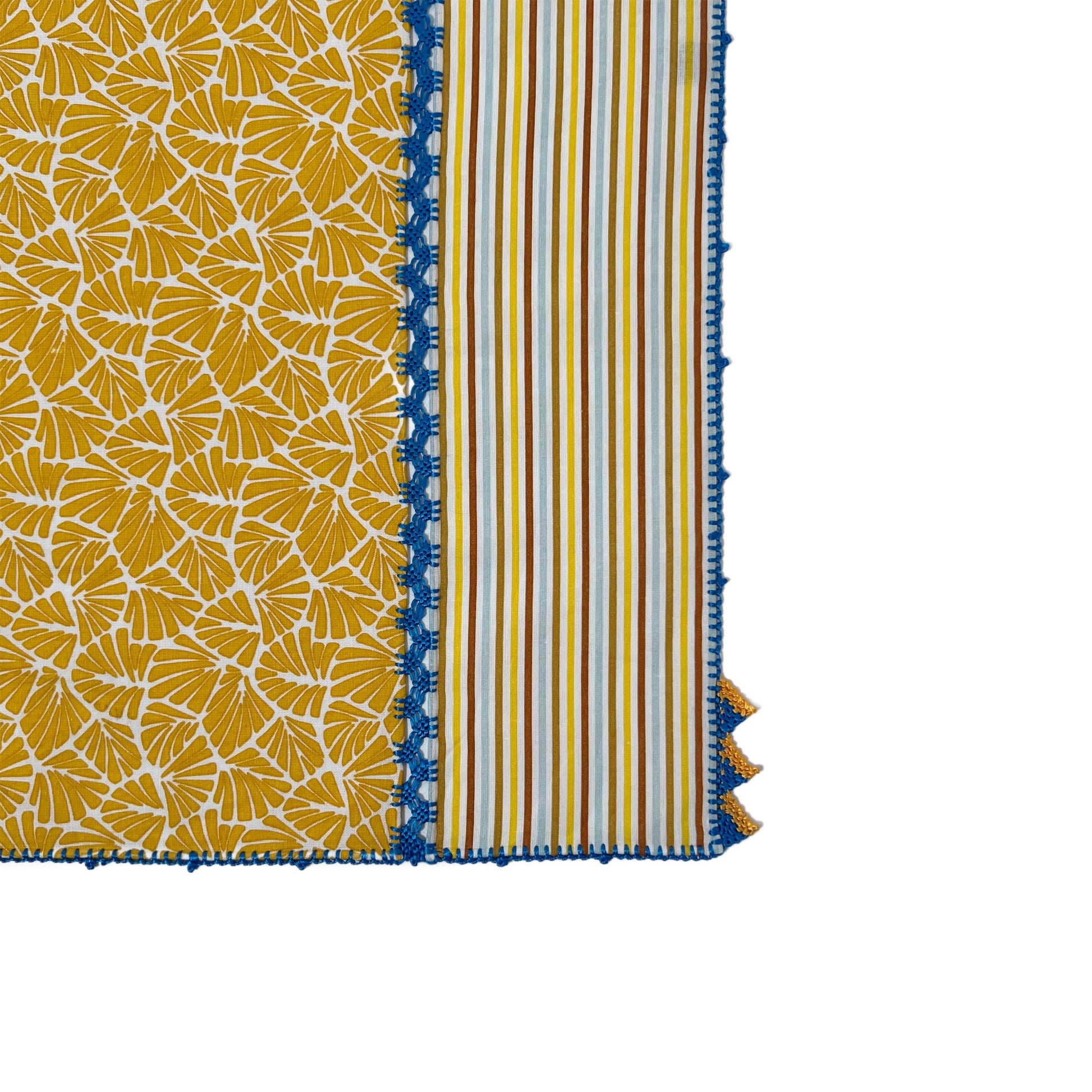 【Leo Atlante】刺繍パッチワークランチョンマット gold