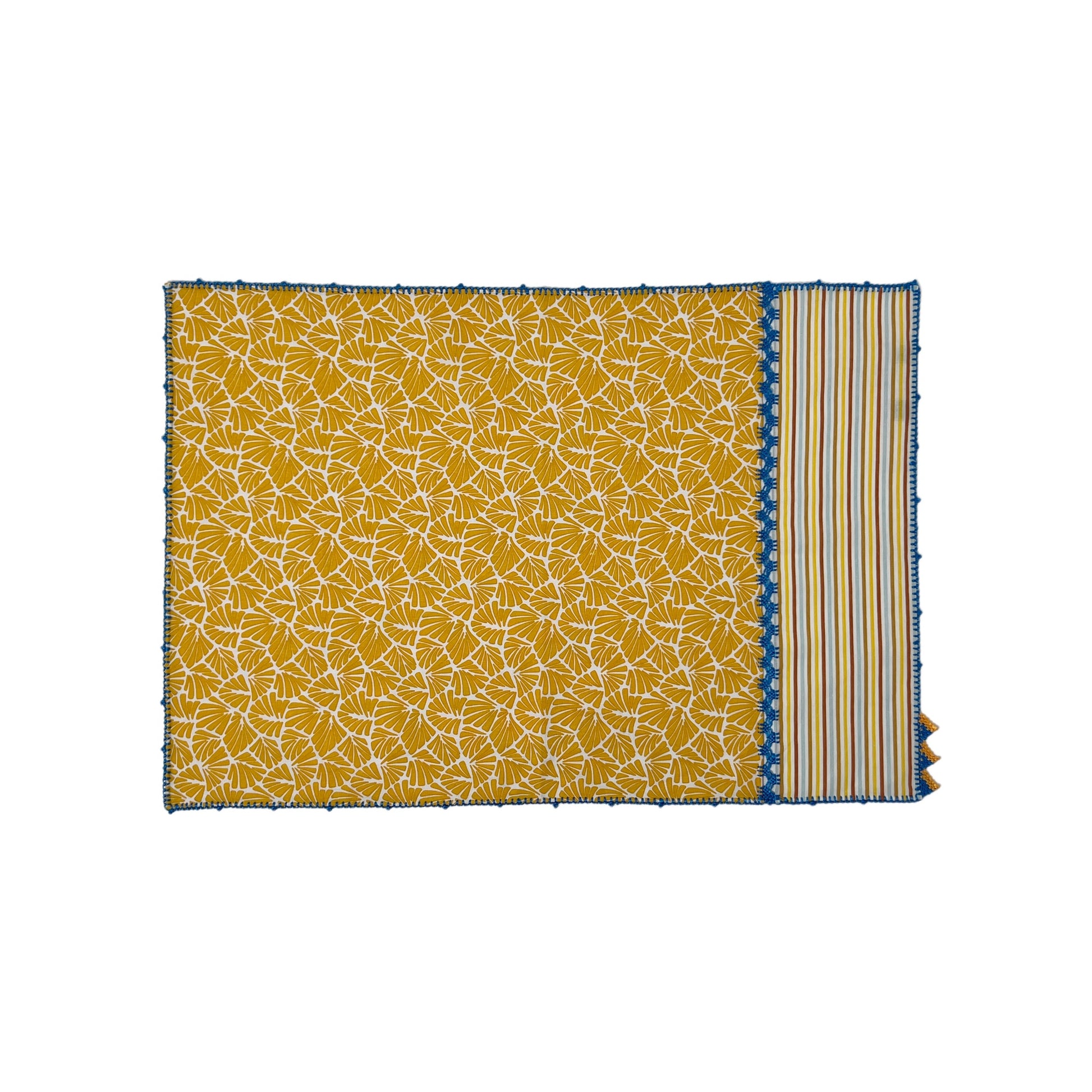 【Leo Atlante】刺繍パッチワークランチョンマット gold