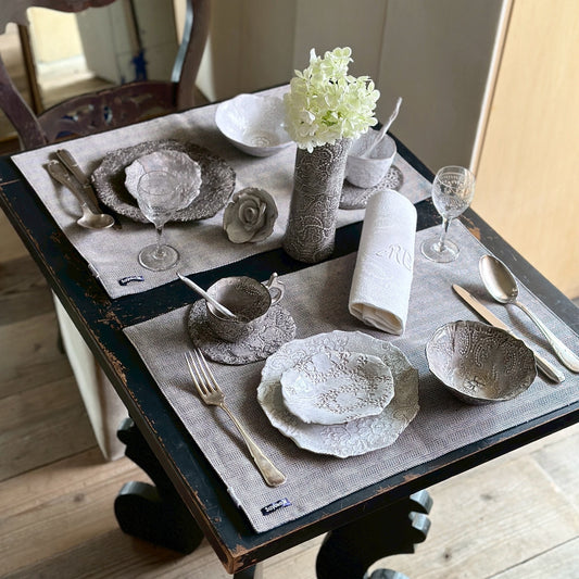 【 Valerie Casado】プレートL Fish Plates_Noir-2