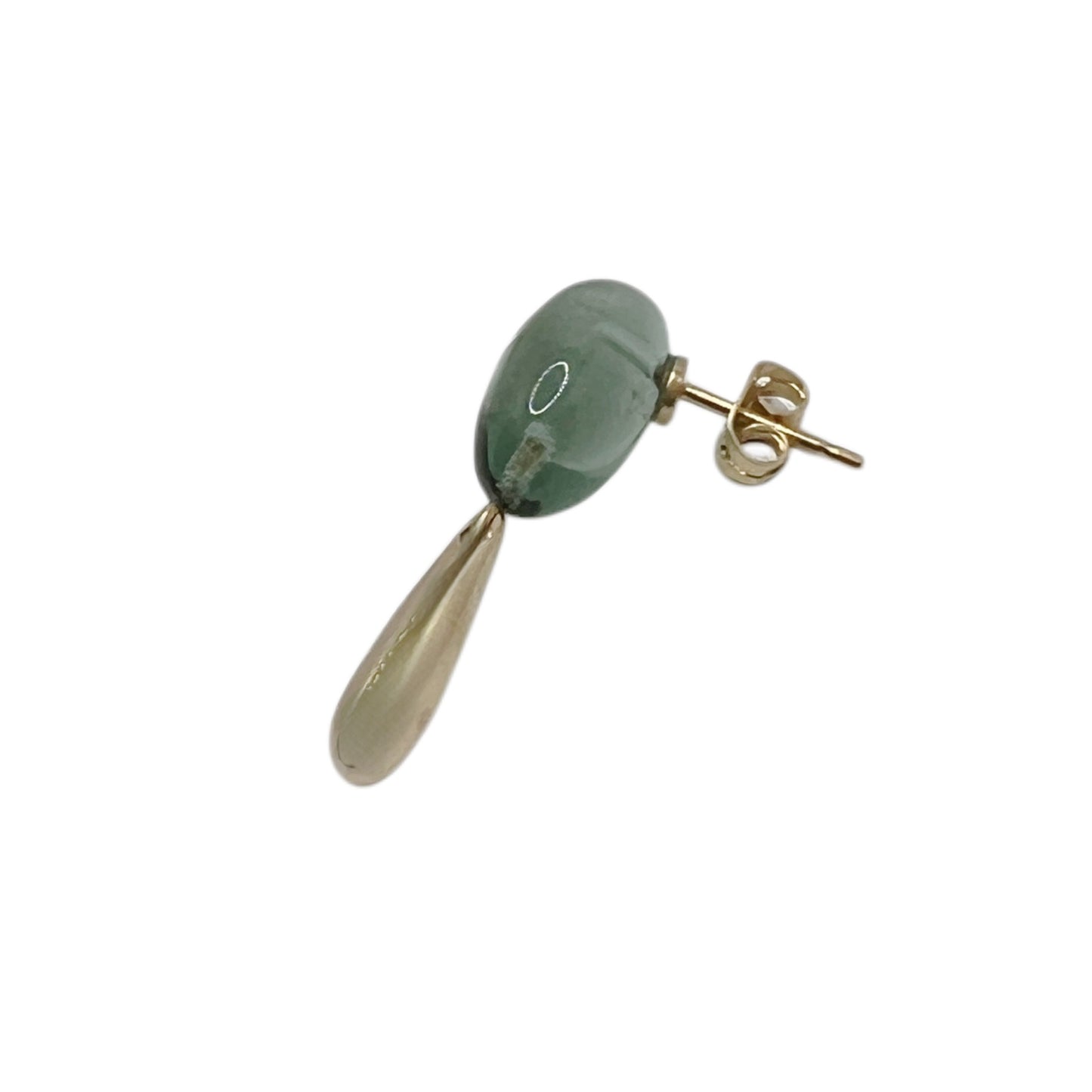 【helena rohner】glass earrings with gold plated brass drops