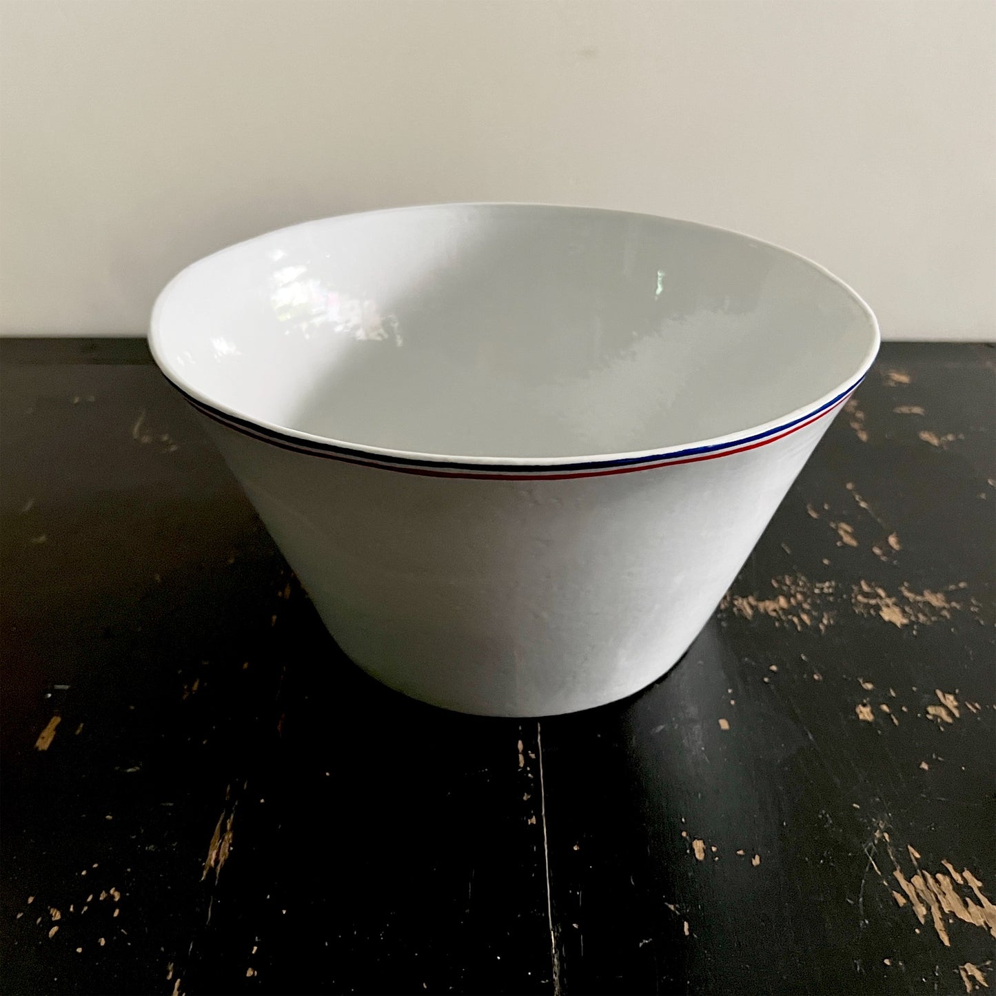 【Astier de Villatte】Large Tricolore Salad Bowl