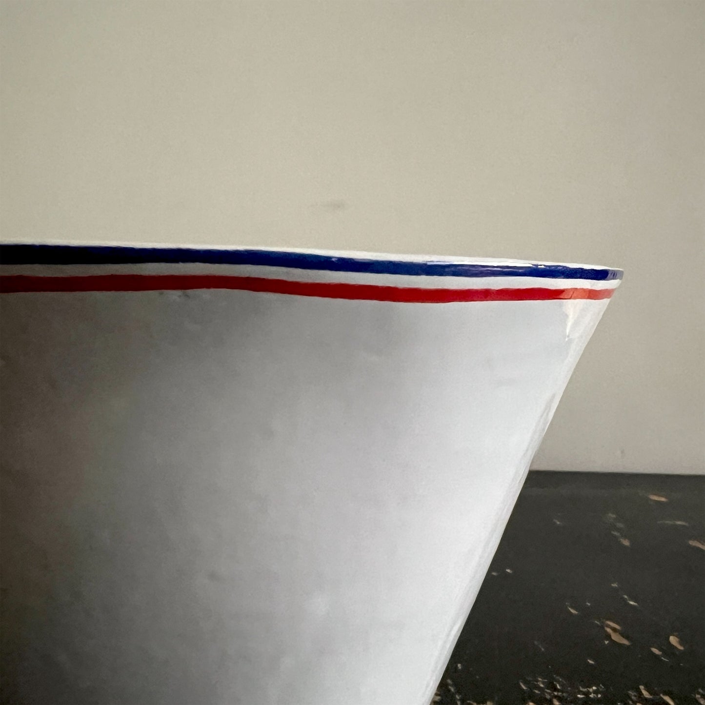 【Astier de Villatte】Large Tricolore Salad Bowl