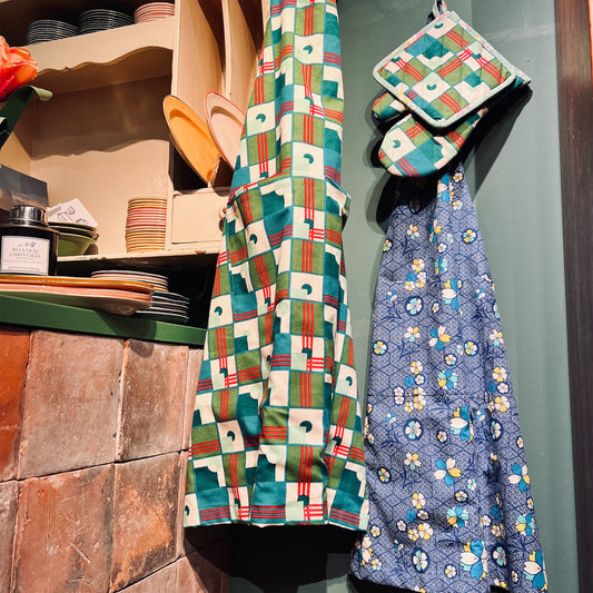 【Les Touristes】エプロン KOBE BLUE マルト・デムラン セレクト