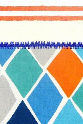【Leo Atlante】Kitchen Towel_stripes+geo_pumpkin