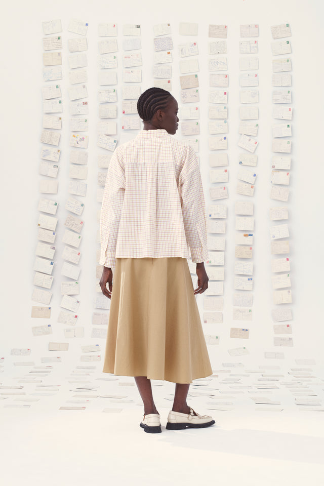 【Mii Collection】hand embroidered cotton shirt/85
