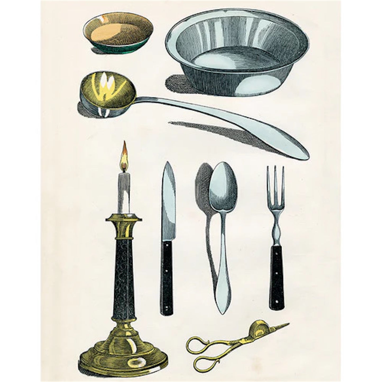 【JOHN DERIAN】デコパージュプレート Household Object (P 150) Book Page_11T