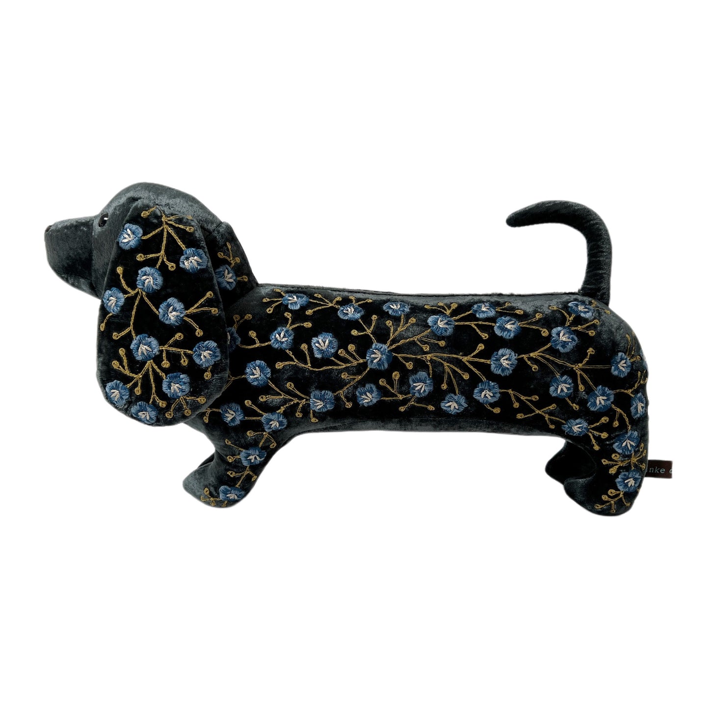 【Anke Drechsel】シルクベルベットDachshund_Charcoal