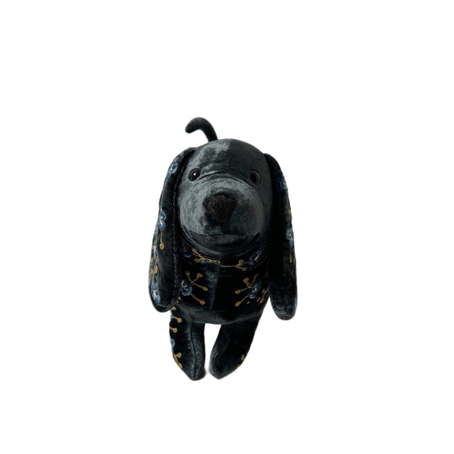 【Anke Drechsel】シルクベルベットDachshund_Charcoal