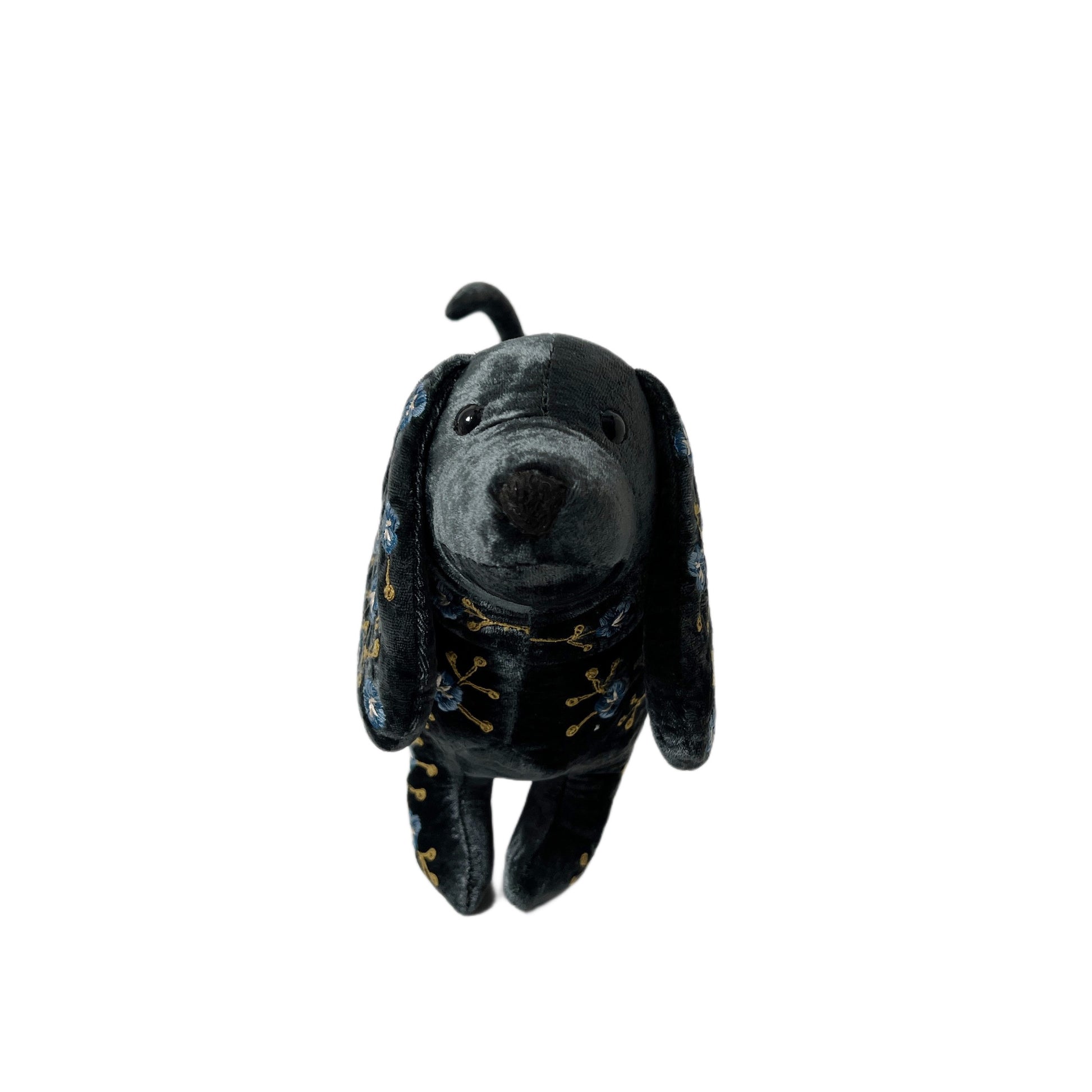 【Anke Drechsel】シルクベルベットDachshund_Charcoal