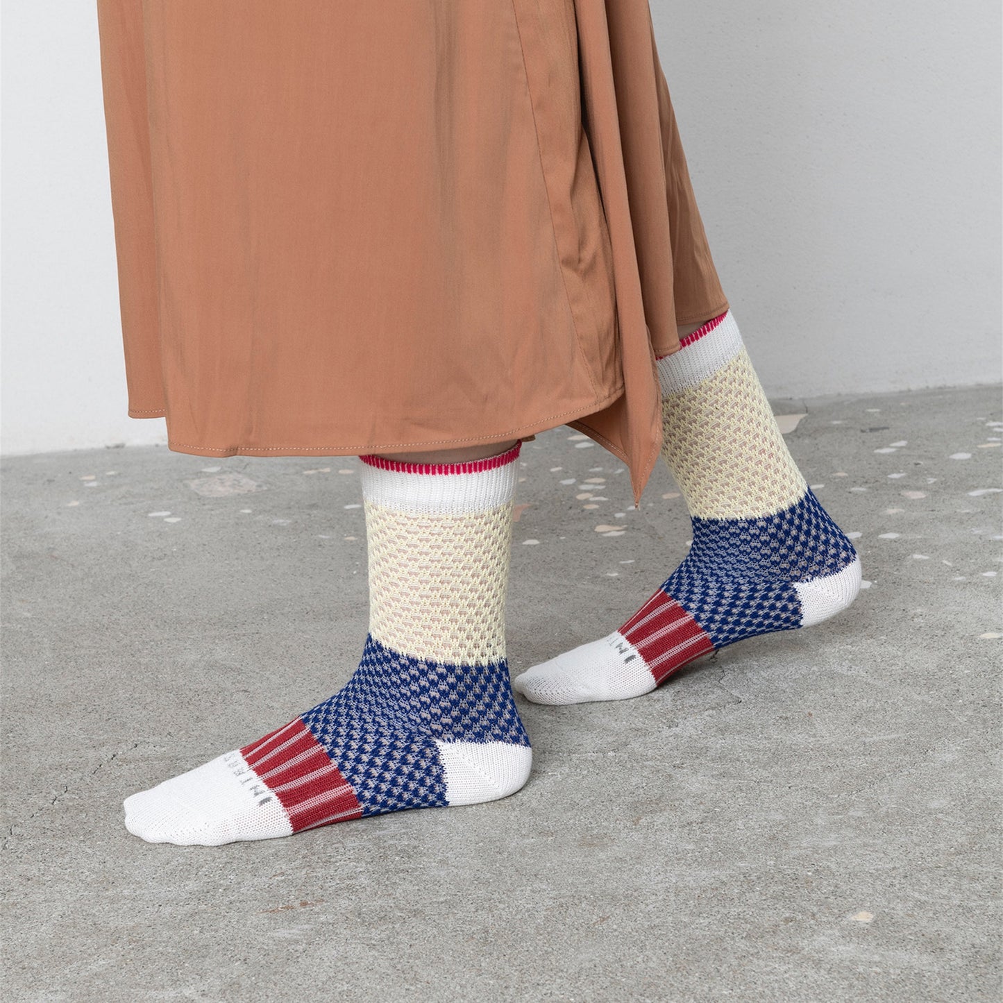 【TRICOTE】BORDER MESH SOCKS