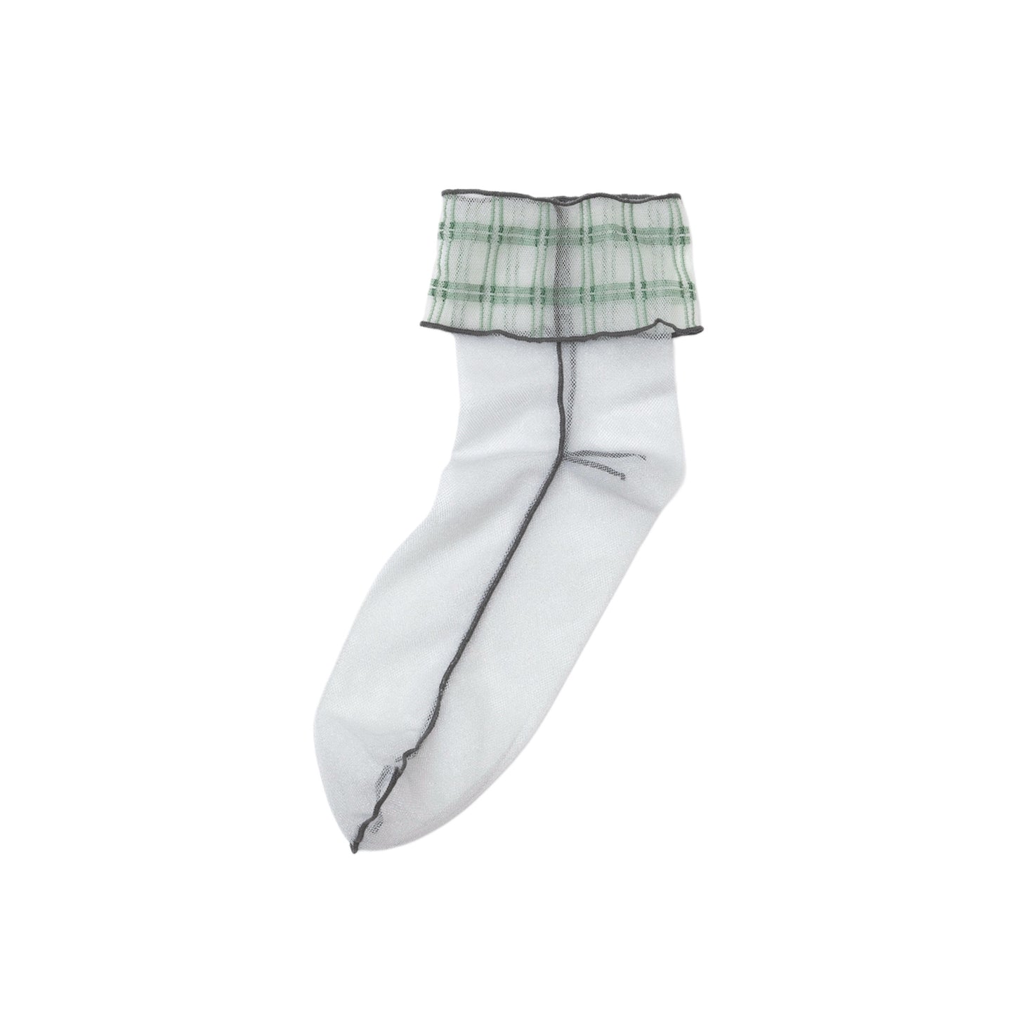 【TRICOTE】CHECK TULLE SOCKS