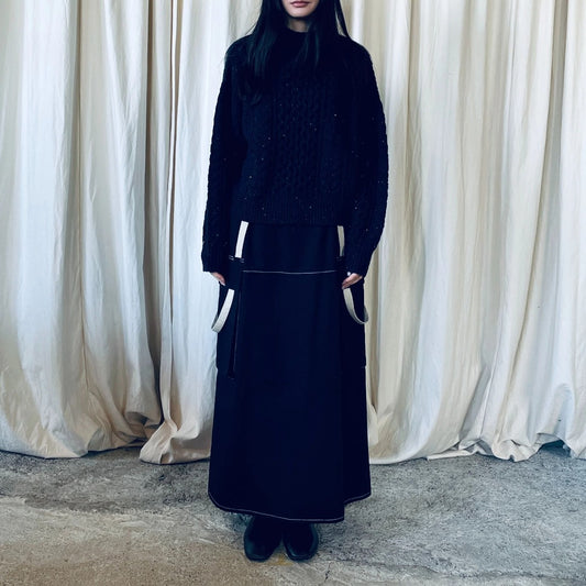 【ohta】navy skirt sk-32N