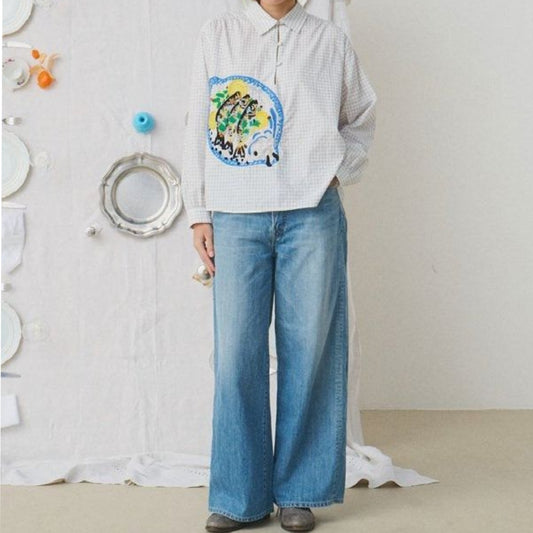 【Mii Collection】Hand Embroidered Shirt #92