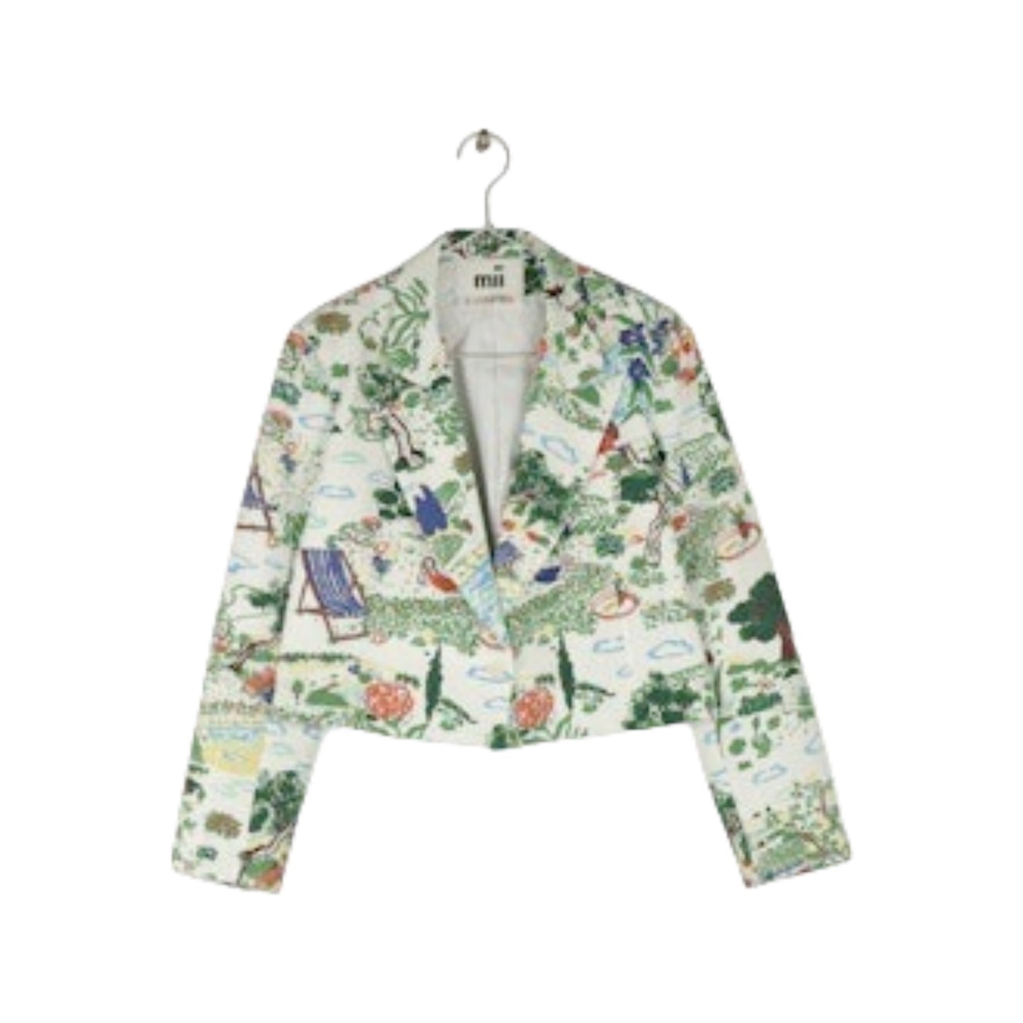 【Mii collection】HAND WOVEN PRINTED JACKET