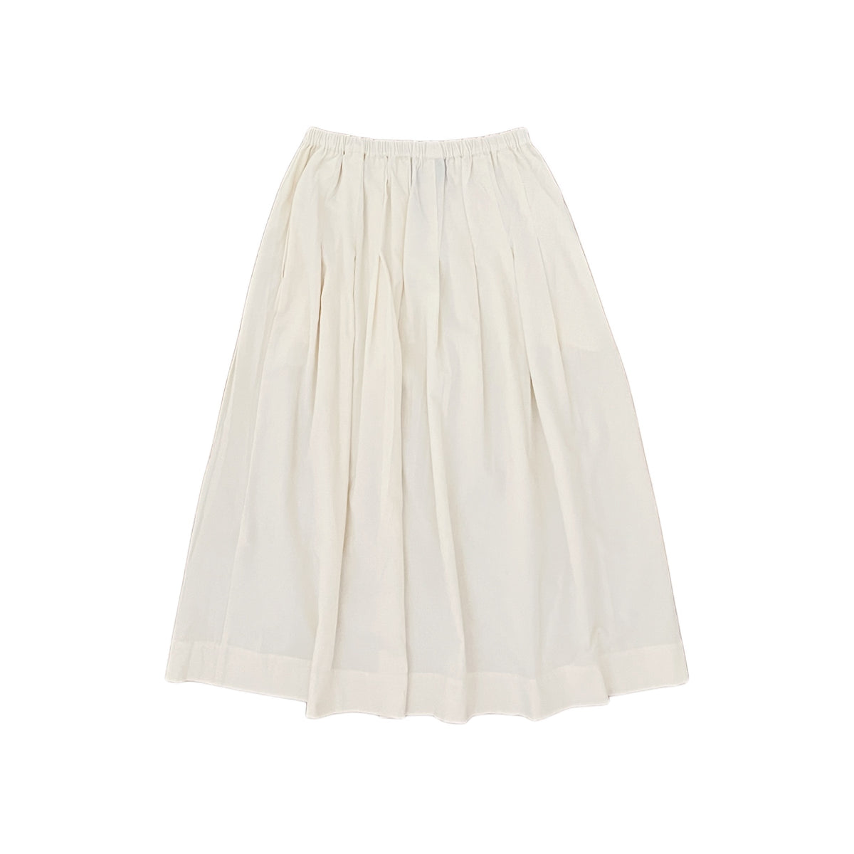 【Mii Collection】Plain Woven Velvet Long Skirt #114
