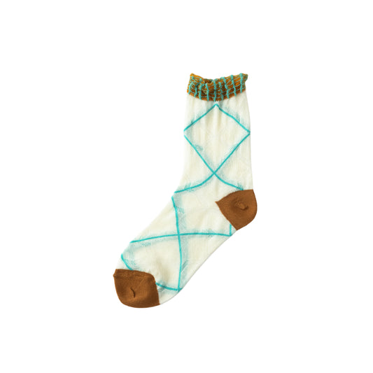 【TRICOTE】CROSS PLAID SOCKS