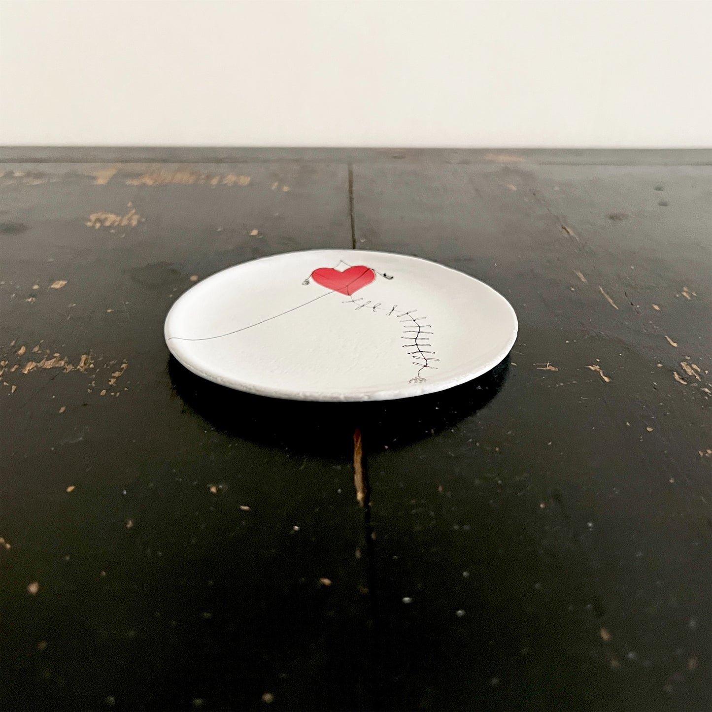 【Astier de Villatte】Heart Kite Small Dish