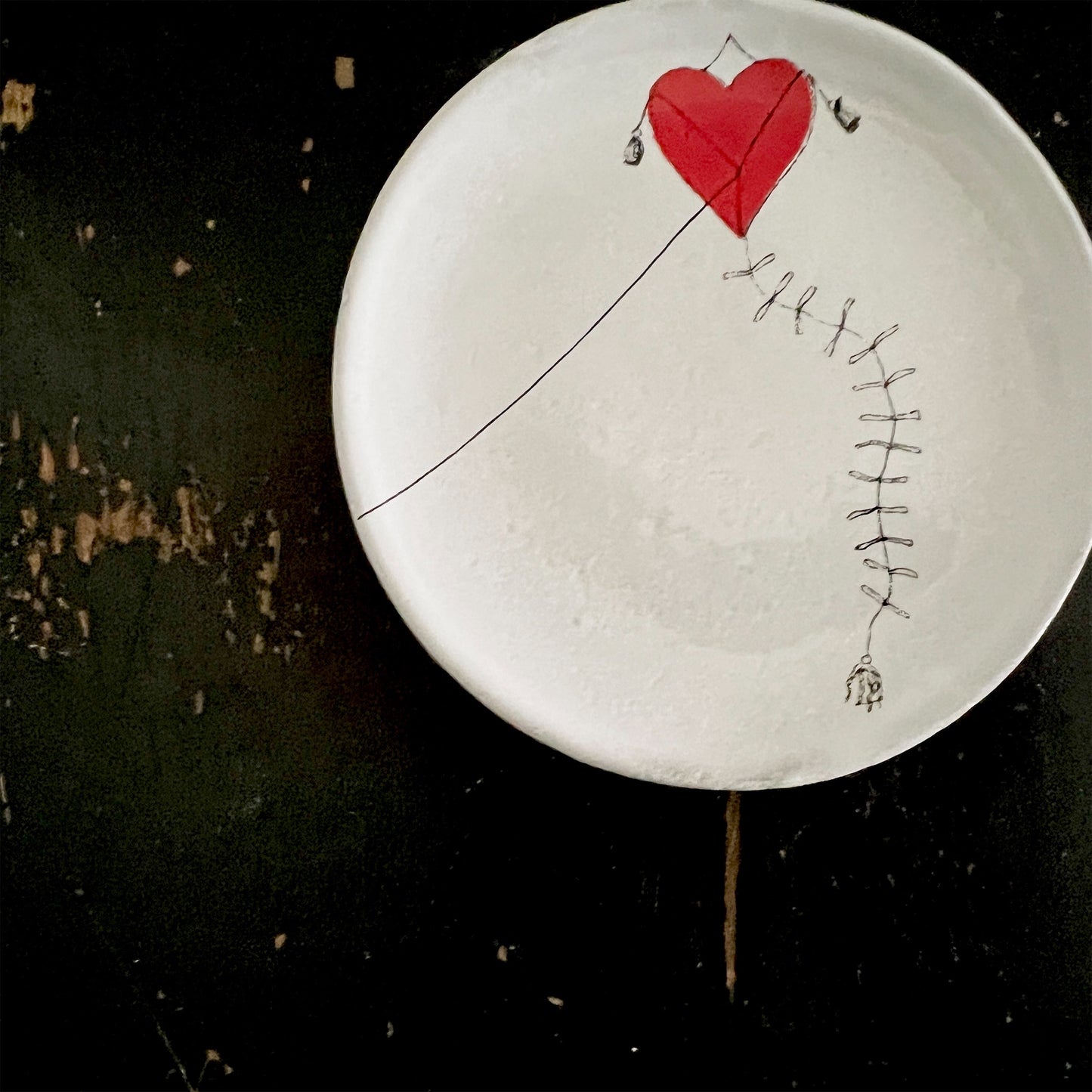 【Astier de Villatte】Heart Kite Small Dish