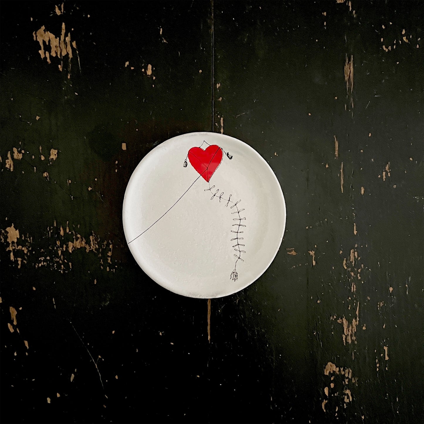 【Astier de Villatte】Heart Kite Small Dish