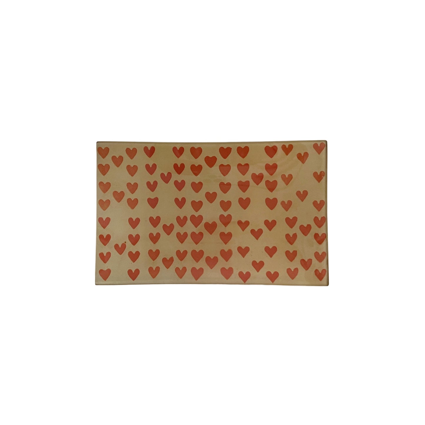 【JOHN DERIAN】デコパージュプレート Heart Rows