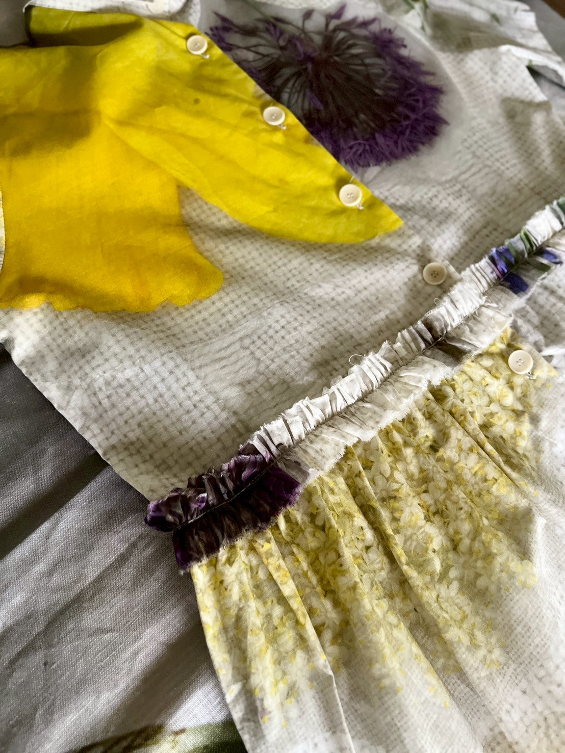 【Colomba Leddi】DRESS_MUSLIN_wildflower collage
