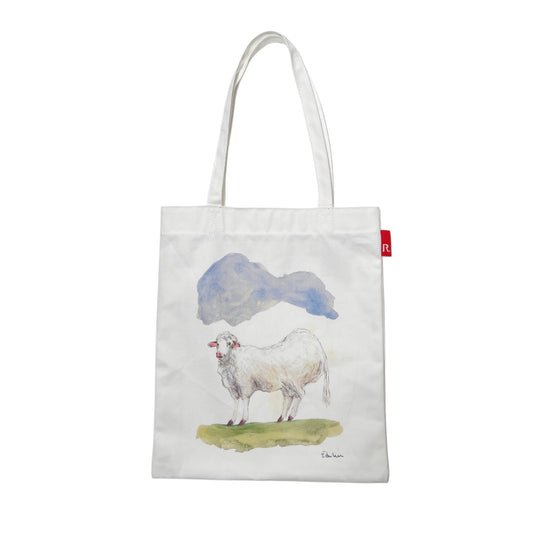 【Edi Dubien】羊青い空緑の地トートバッグ