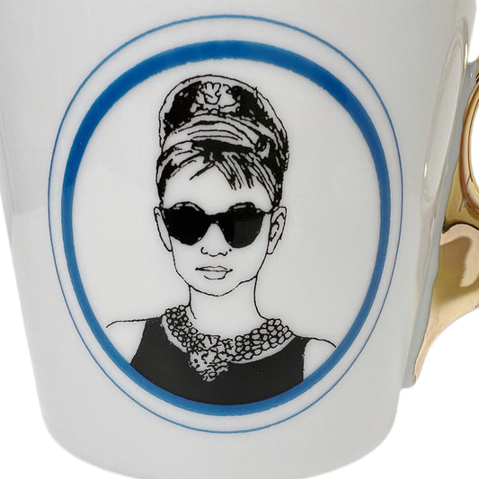 【Kuhn Keramik】 パンテオンマグカップ Audrey Hepburn