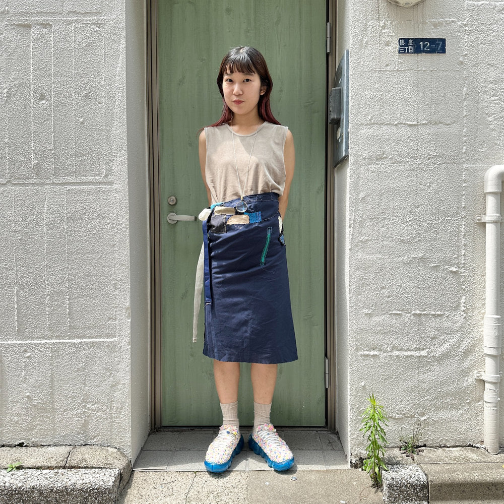 【B.O.R.N.】アートピース #71_wrap skirt