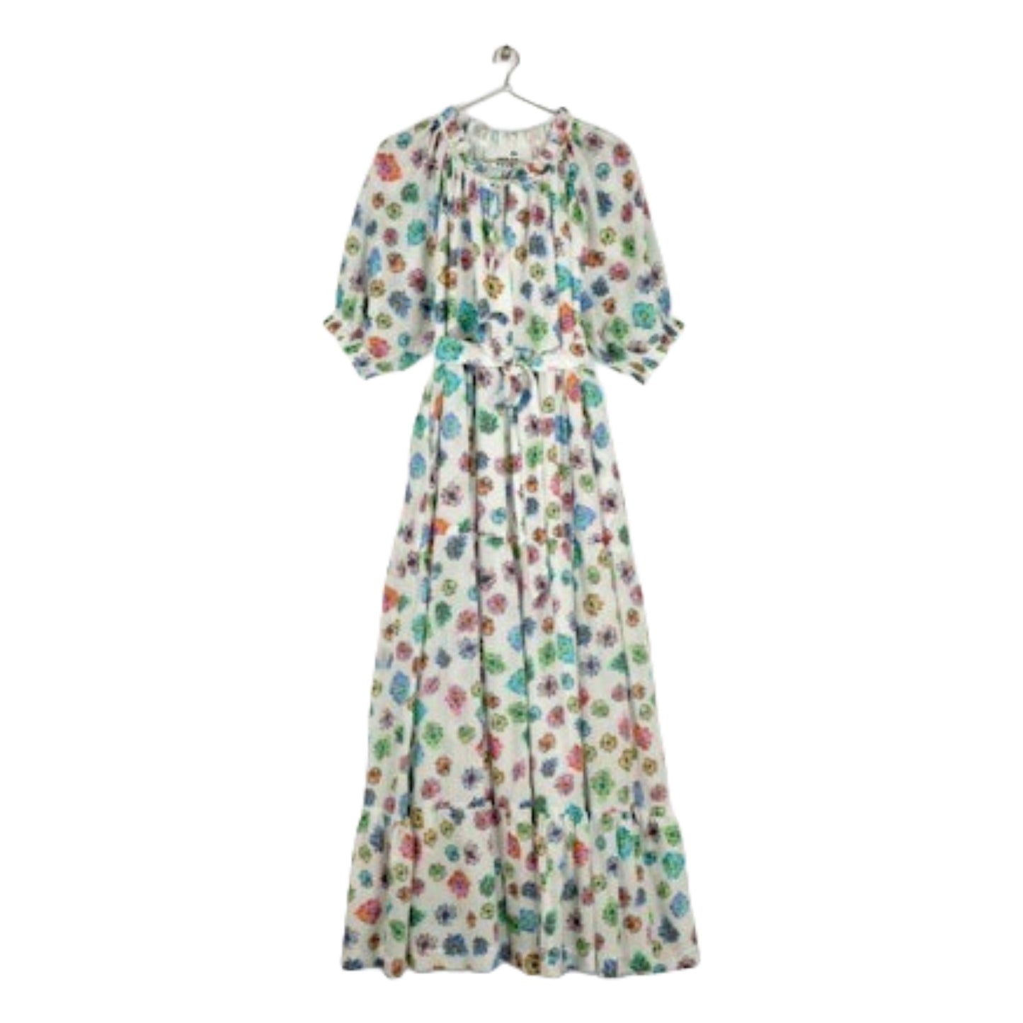 【Mii collection】PRINTED COTTON FRILLS DRESS