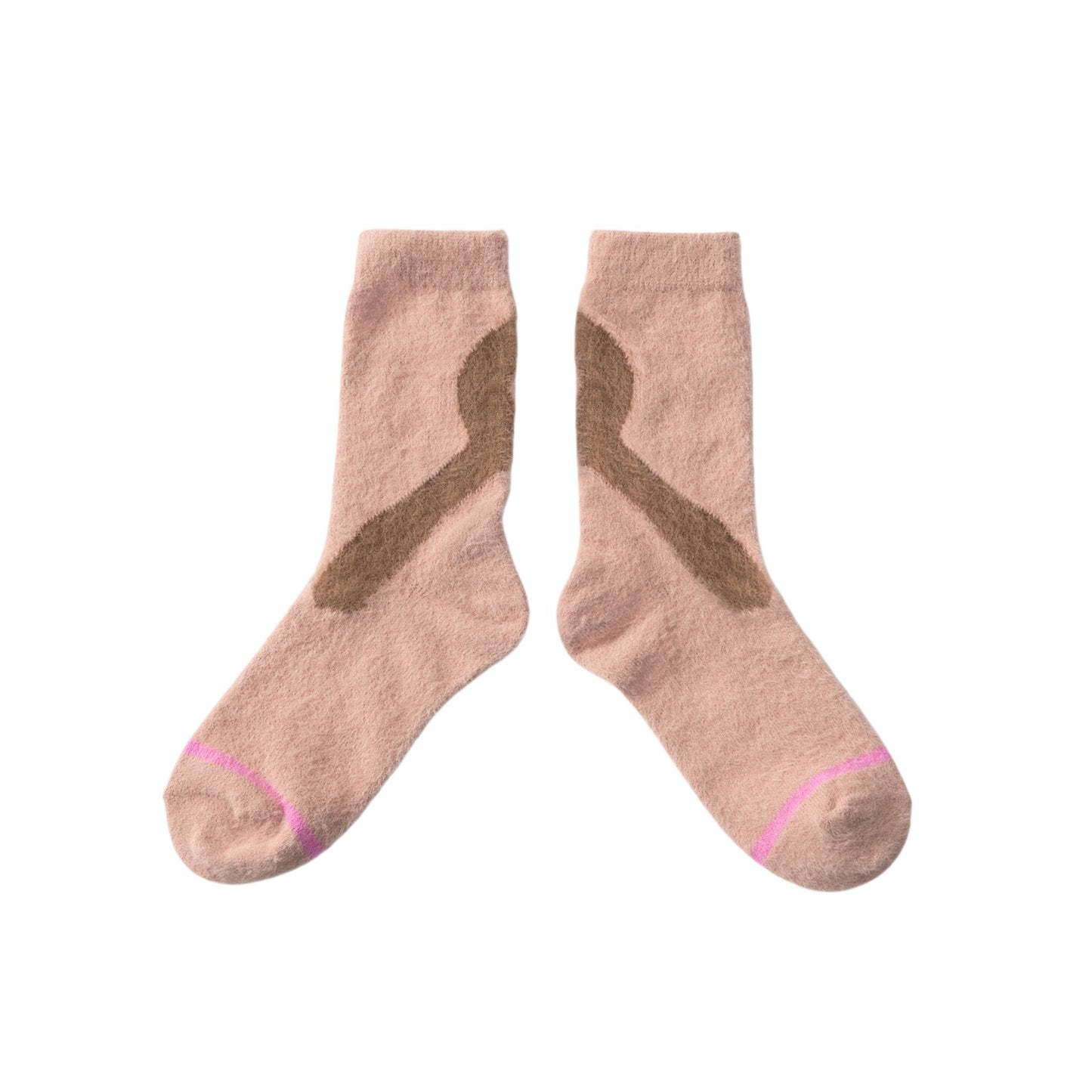 【TRICOTE】SHAGGY LINE SOCKS_252