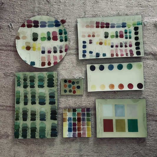 【JOHN DERIAN】デコパージュプレート Green Tones (Painter's Studio)