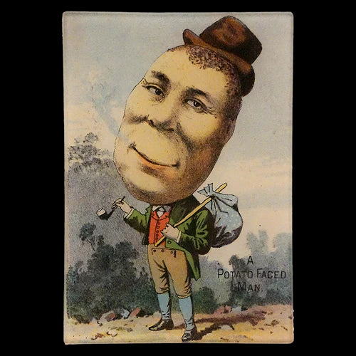 JOHN DERIAN】デコパージュプレートA Potato Faced Man | フィール