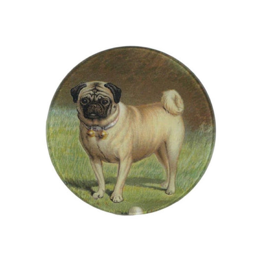 【JOHN DERIAN】デコパージュプレート Pug & Ball
