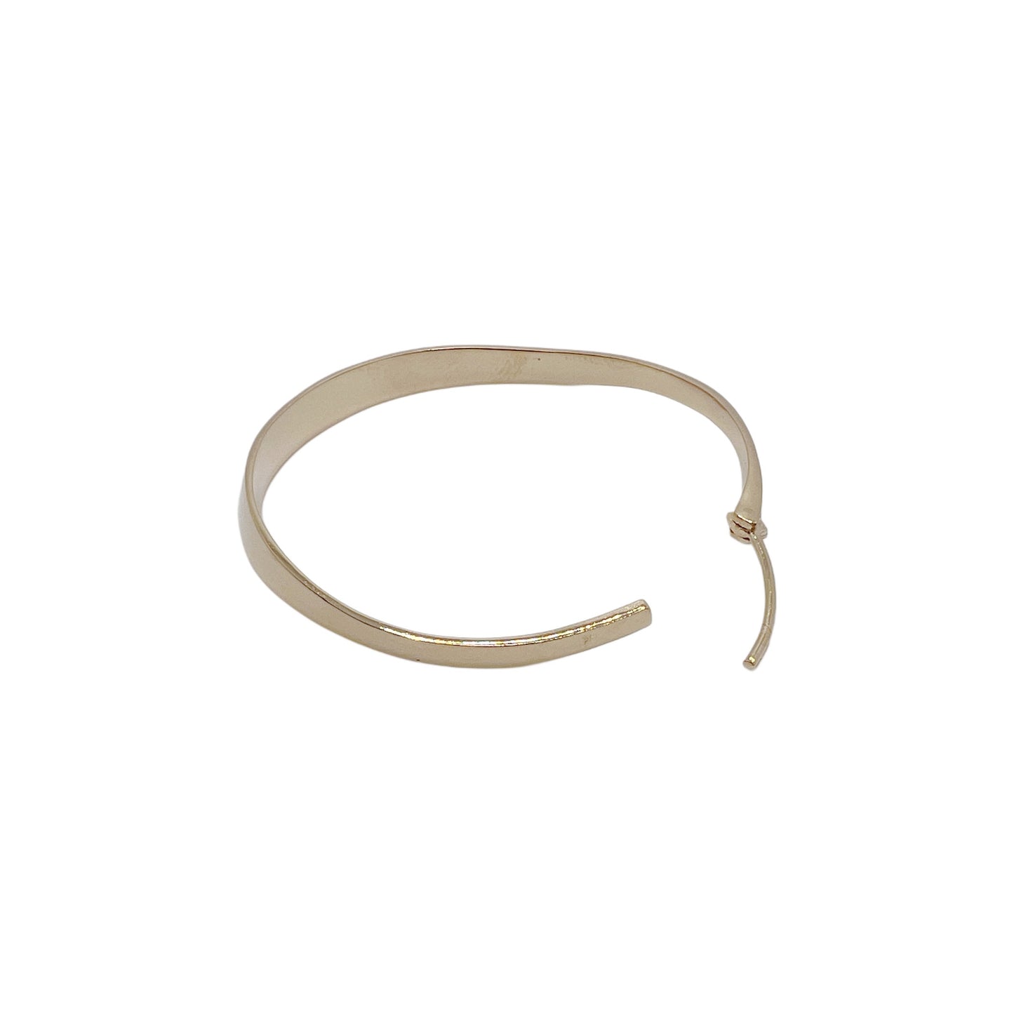 【Helena Rohner】round irregular gold plated brass hoops