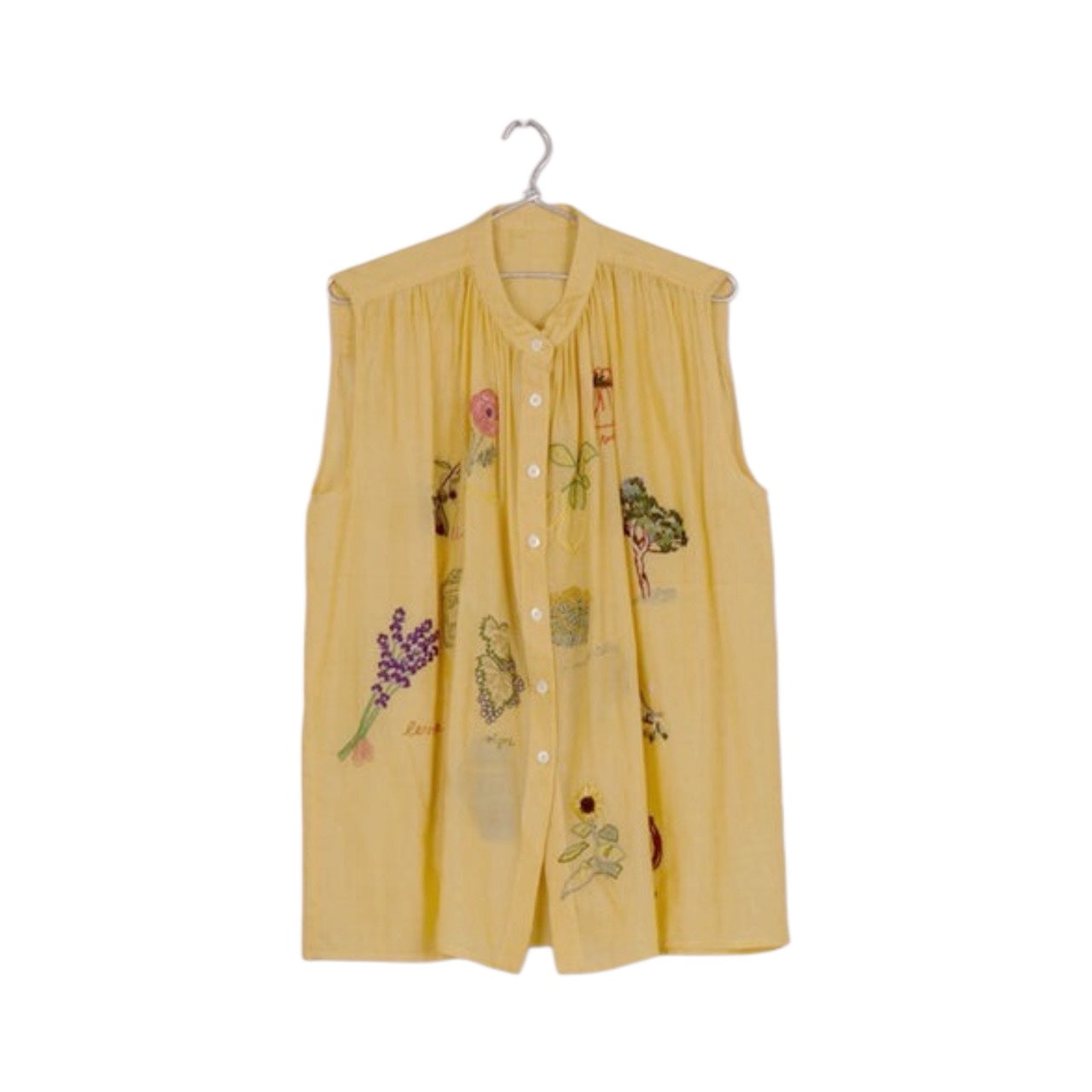 Mii Collection】hand embroidered cotton silk shirt/86 | フィール