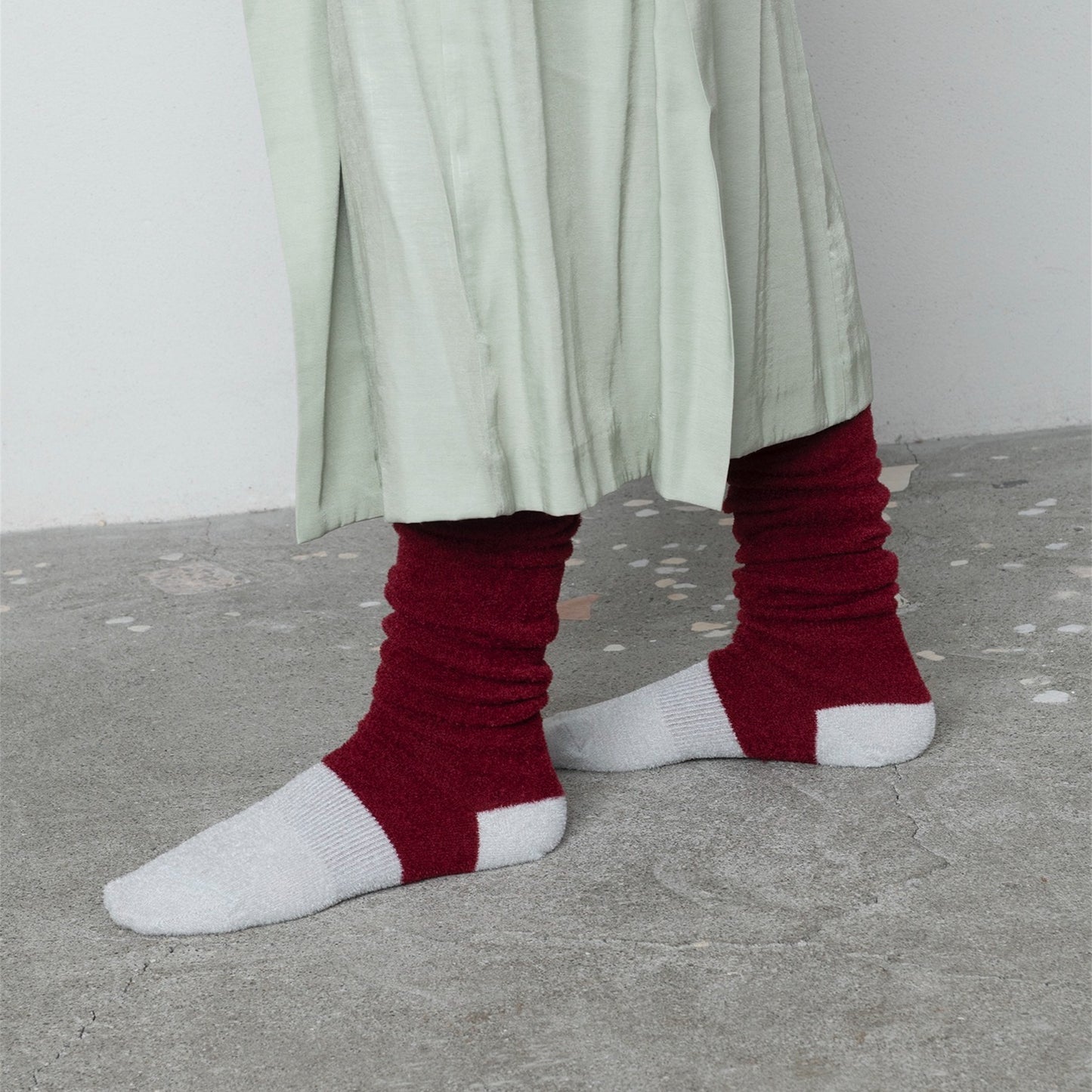 【TRICOTE】GATHER LOOSE HIGH SOCKS
